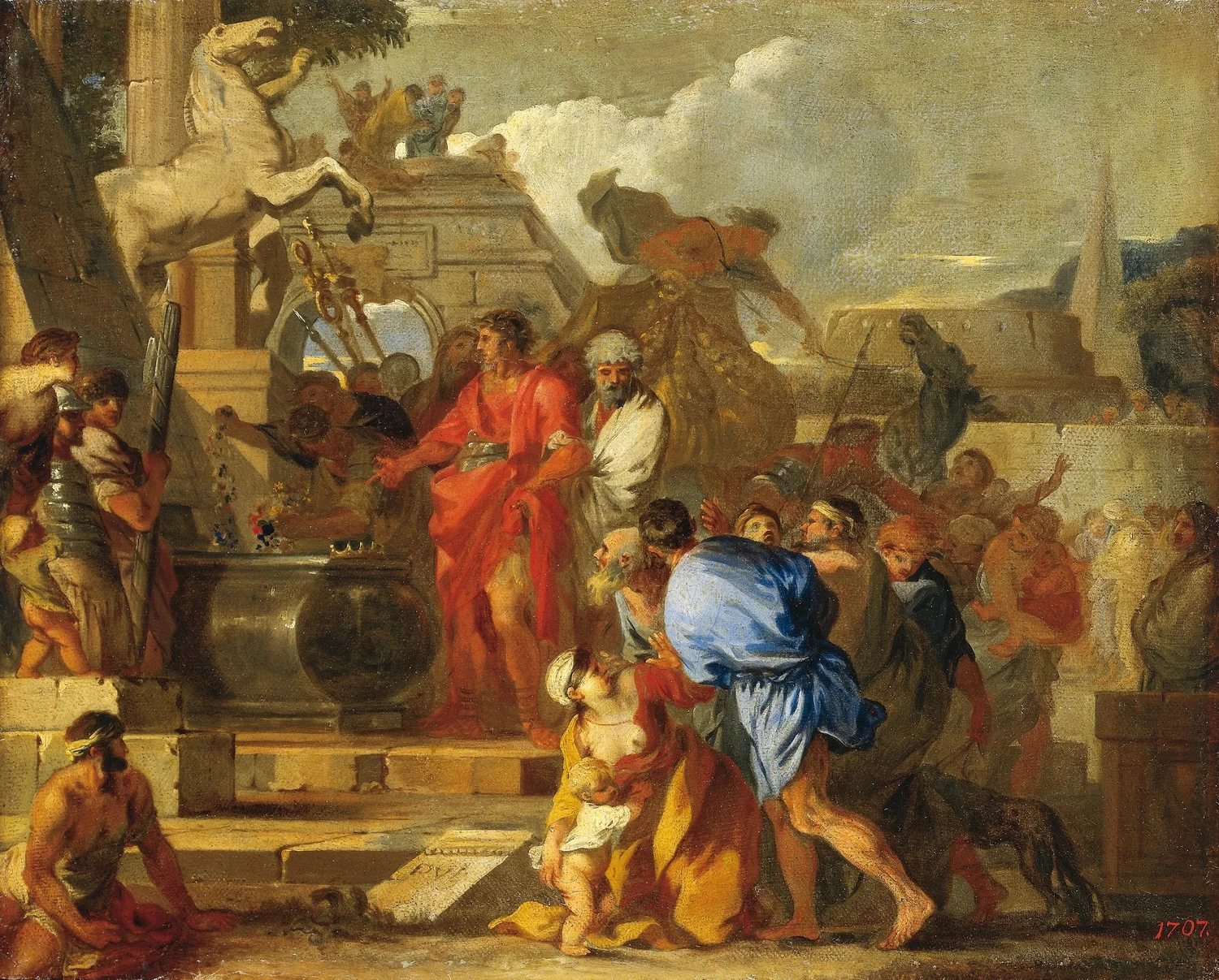 Augusto davanti alla tomba di Alessandro - Hermitage